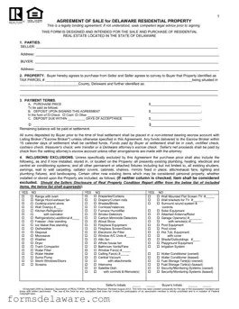 Fill a Valid Agreement Delaware Form