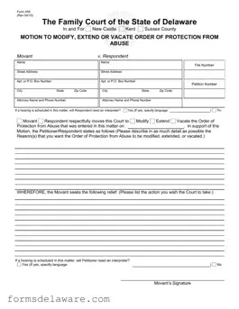 Fill a Valid Delaware 456 Form